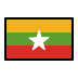 flag, Myanmar (Burma)